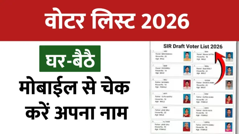 नई वोटर लिस्ट 2026 जारी: घर बैठे मोबाइल से चेक करें अपना नाम